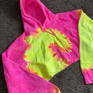 Tye Dye Cropped Hoodie